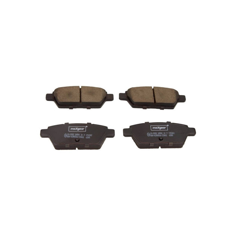 MAXGEAR 19-2992 Klocki hamulcowe tył dla Fusion 6 Milan
