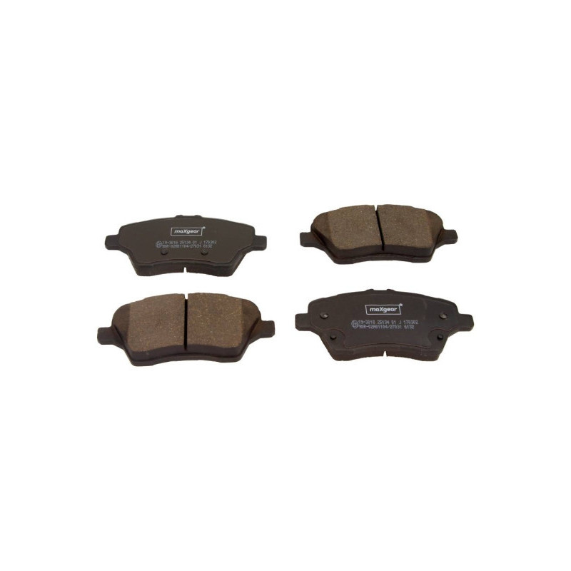 MAXGEAR 19-3018 Brzdové destičky přední pro Fiesta B-Max Transit