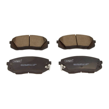 MAXGEAR 19-3023 Klocki hamulcowe przód dla Sportage ix35 i40 Tucson Optima Sonata Cadenza Soul