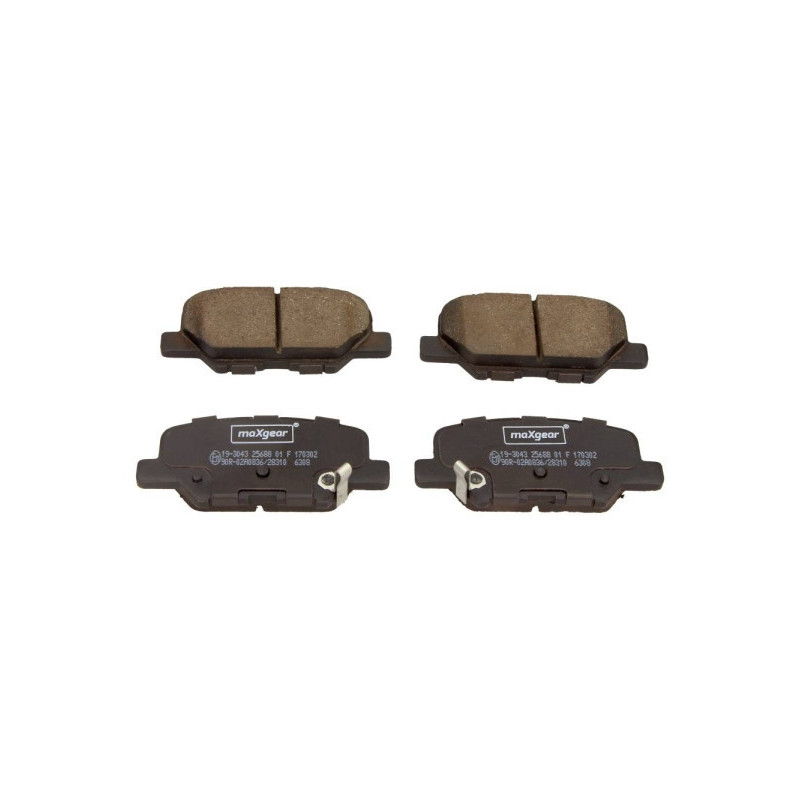 MAXGEAR 19-3043 Brzdové platničky zadné pre 6 ASX Outlander 4008 C4 Aircross