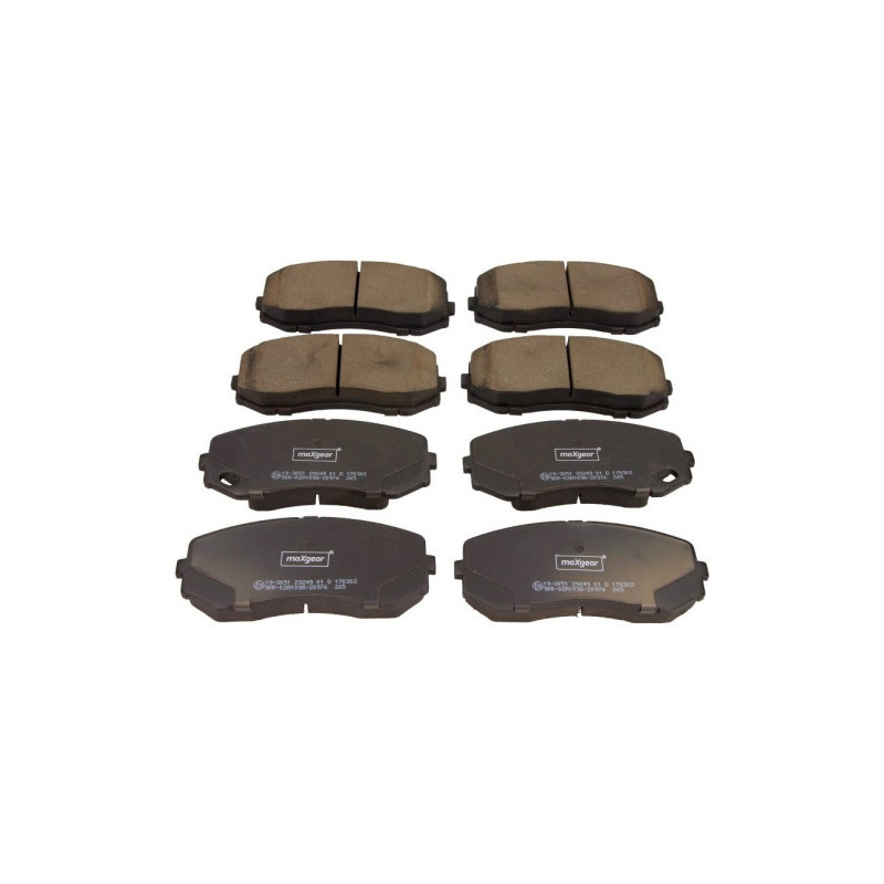 MAXGEAR 19-3051 Klocki hamulcowe tył dla