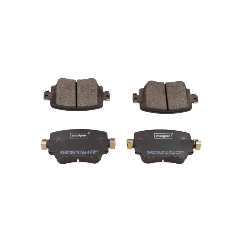 MAXGEAR 19-3058 Klocki hamulcowe tył dla Leon Caddy Octavia A1 Q3 Polo Alhambra Sharan Beetle Passat