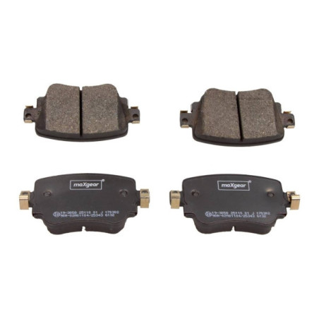 MAXGEAR 19-3058 Brzdové platničky zadné pre Leon Caddy Octavia A1 Q3 Polo Alhambra Sharan Beetle