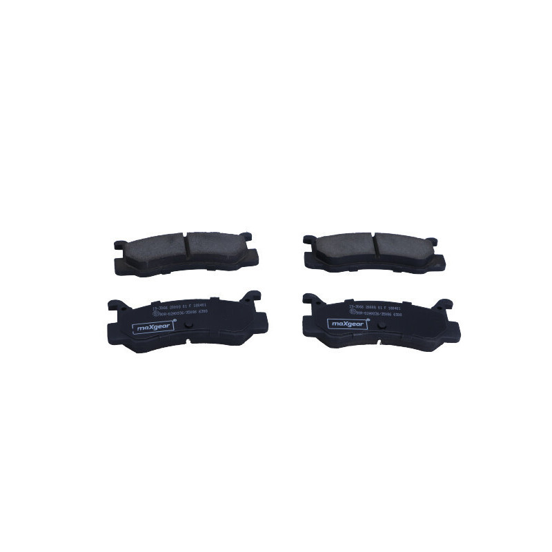 MAXGEAR 19-3066 Brzdové destičky zadní pro 323 Charade GRAN MX-3 FAMILIA