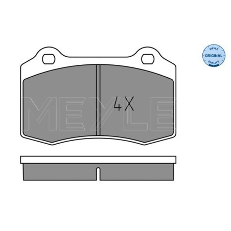 MEYLE 025 213 8115 Brzdové platničky predné pre DS DS3 XJ 208 DAIMLER S-Type XK Ibiza S60 V70