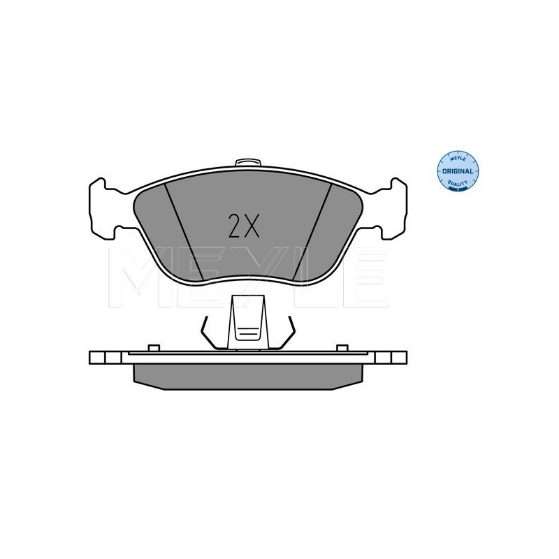 MEYLE 025 214 9219 Brzdové platničky predné pre Volvo V70 S70 C70 XC70