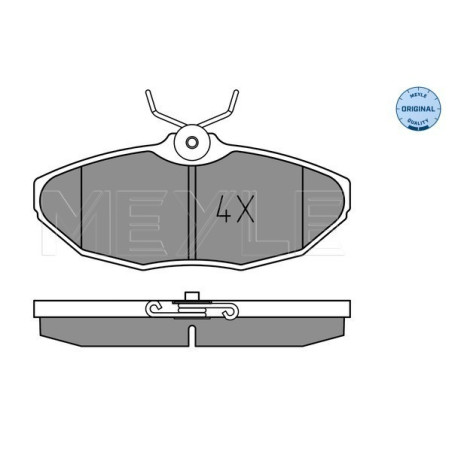 MEYLE 025 234 2417 Brzdové platničky zadné pre S-Type XJ Super