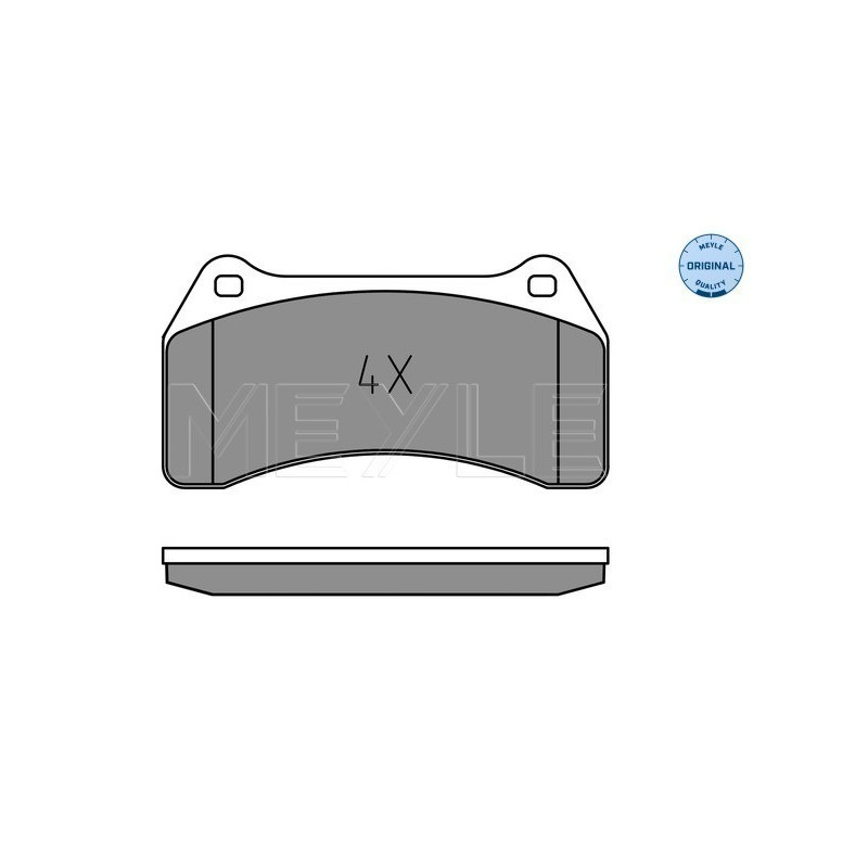 MEYLE 025 234 8916 Brzdové platničky predné pre Jaguar S-Type XJ