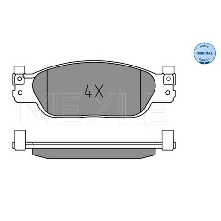 MEYLE 025 239 0818 Bremsbeläge Vorne für XJ S-Type Super
