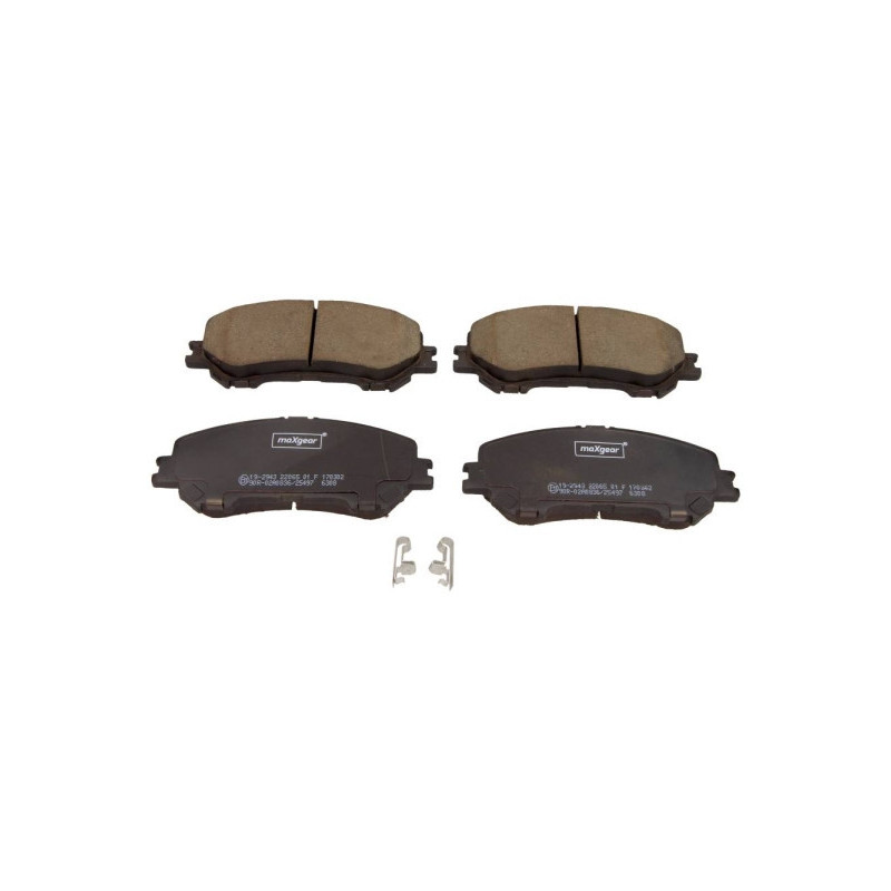 MAXGEAR 19-2943 Brake Pads Set Front for X-Trail Qashqai Kadjar Koleos