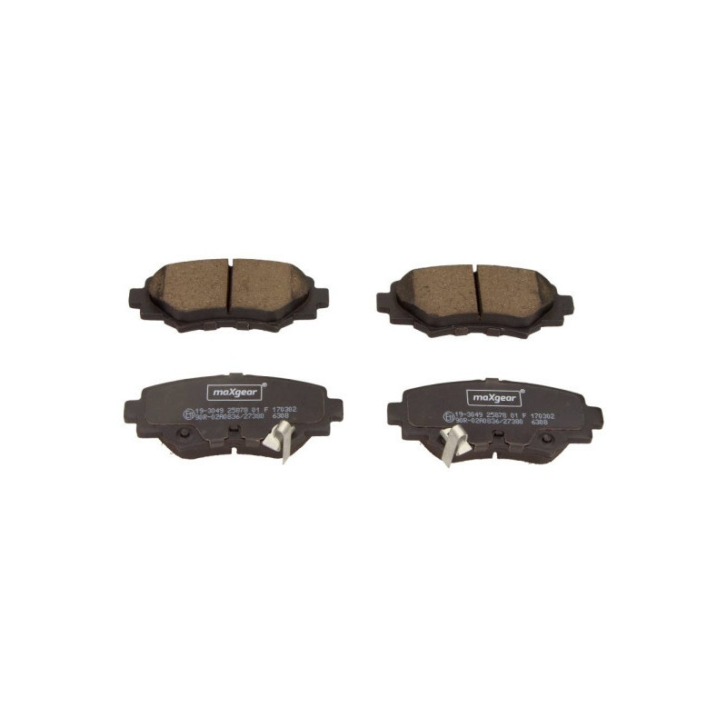 MAXGEAR 19-3049 Brzdové platničky zadné pre Mazda 3