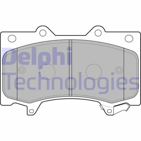 DELPHI LP2712 Brzdové platničky Predné pre