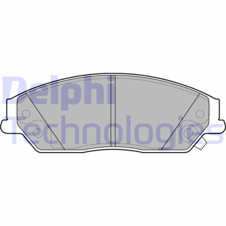 DELPHI LP2714 Pastiglie freno Anteriore per