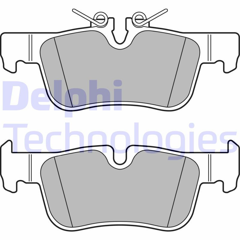 DELPHI LP2719 Plaquettes de frein Arrière pour