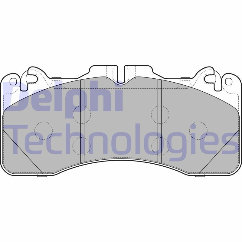 DELPHI LP2760 Brzdové platničky Predné pre