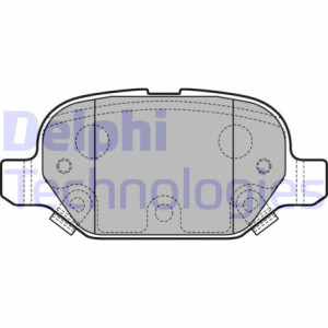 DELPHI LP2761 Pastillas de freno Trasero para