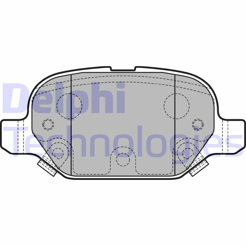 DELPHI LP2761 Brzdové platničky Zadné pre