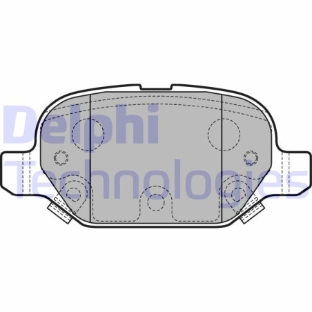 DELPHI LP2761 Pastillas de freno Trasero para