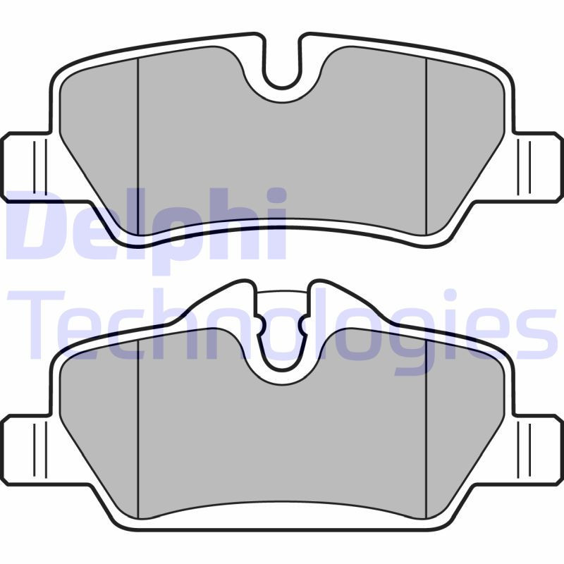 DELPHI LP2762 Pastiglie freno Posteriore per