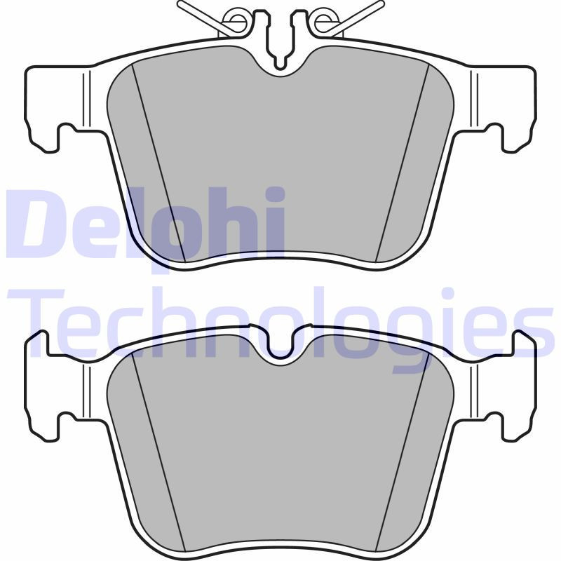 DELPHI LP2763 Brzdové platničky Zadné pre
