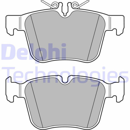 DELPHI LP2763 Brzdové platničky Zadné pre