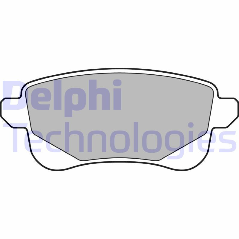 DELPHI LP3140 Brzdové platničky Zadné pre