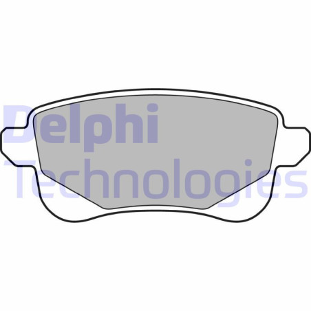 DELPHI LP3140 Pastiglie freno Posteriore per