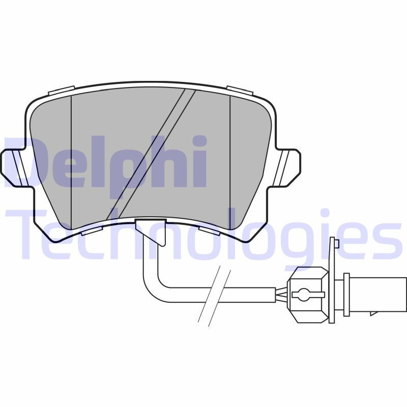 DELPHI LP3141 Brzdové platničky Zadné pre