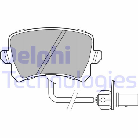 DELPHI LP3141 Pastiglie freno Posteriore per