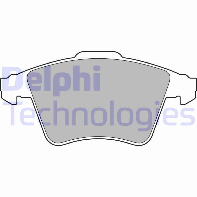 DELPHI LP3142 Klocki hamulcowe Przód dla