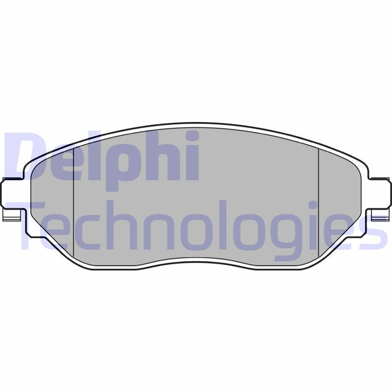 DELPHI LP3143 Brzdové platničky Predné pre