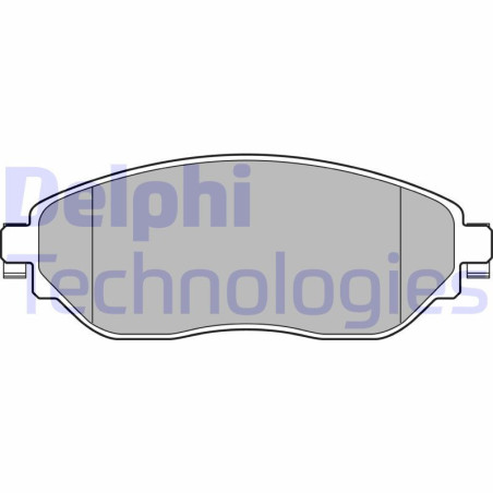 DELPHI LP3143 Brzdové platničky Predné pre