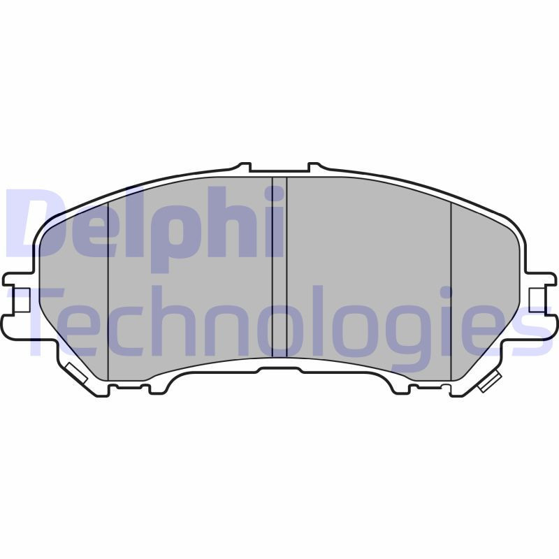DELPHI LP3144 Pastillas de freno Delantero para