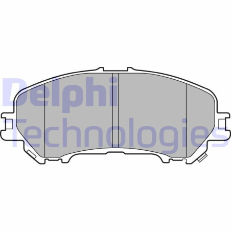 DELPHI LP3144 Pastiglie freno Anteriore per