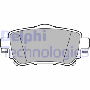 DELPHI LP3145 Pastillas de freno Trasero para