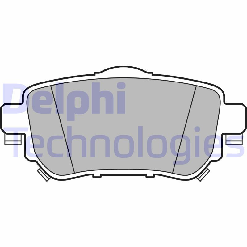 DELPHI LP3145 Pastiglie freno Posteriore per