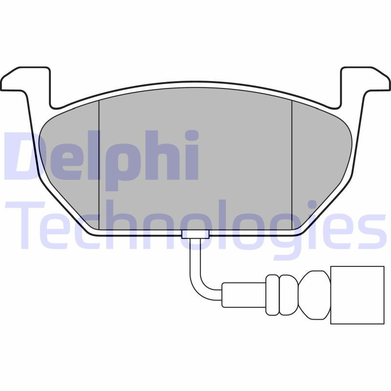 DELPHI LP3146 Pastillas de freno Delantero para