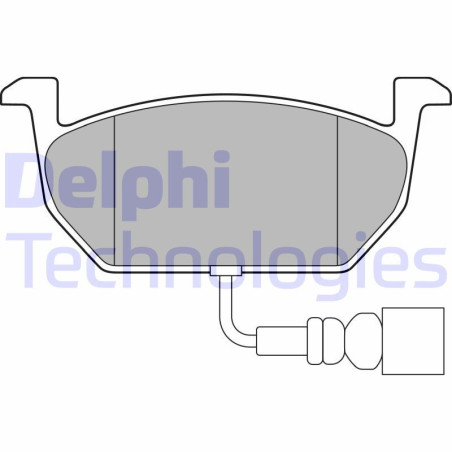 DELPHI LP3146 Brzdové platničky Predné pre