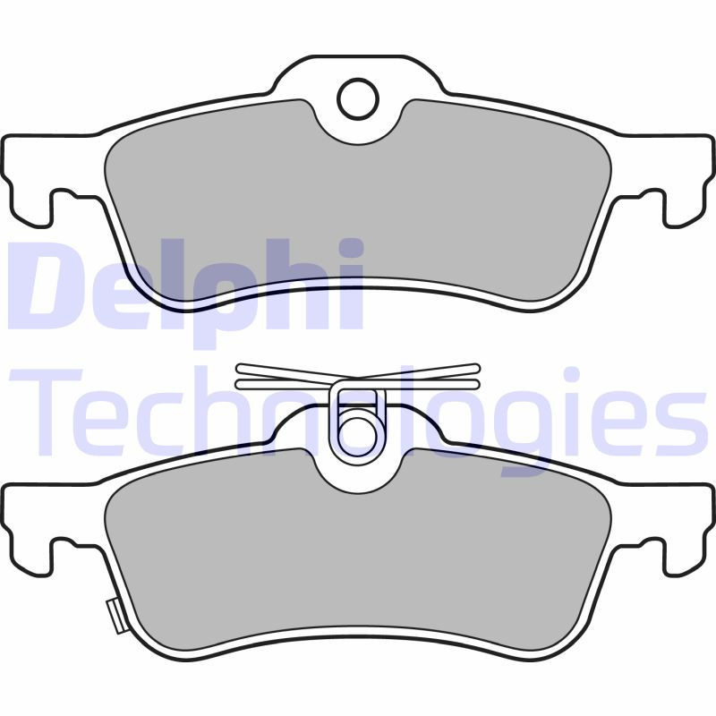 DELPHI LP3147 Brzdové platničky Zadné pre