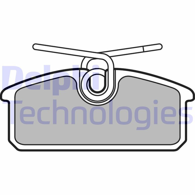 DELPHI LP3150 Brzdové platničky Zadné pre
