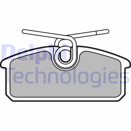 DELPHI LP3150 Brzdové platničky Zadné pre