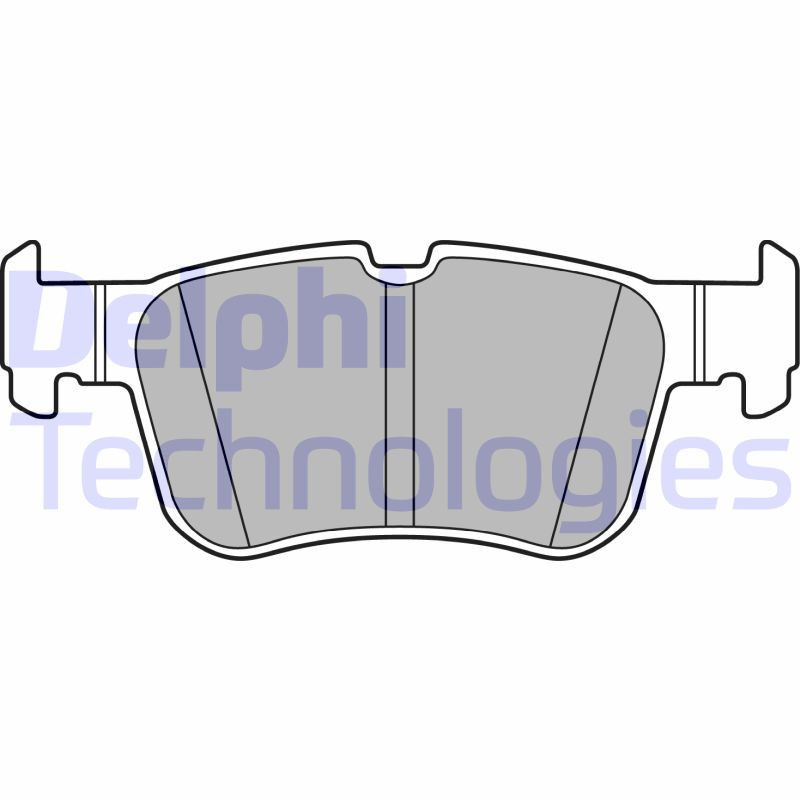 DELPHI LP3151 Brzdové platničky Zadné pre