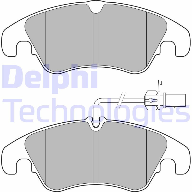 DELPHI LP3152 Pastiglie freno Anteriore per