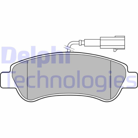 DELPHI LP3153 Pastiglie freno Posteriore per