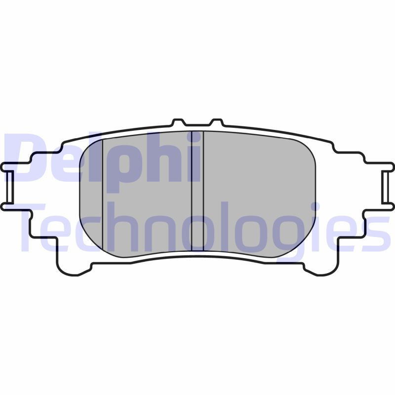 DELPHI LP3155 Pastiglie freno Posteriore per