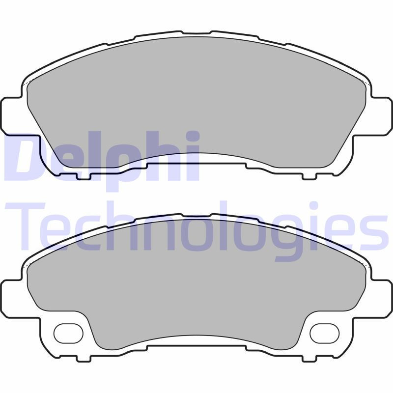 DELPHI LP2716 Brzdové platničky Predné pre