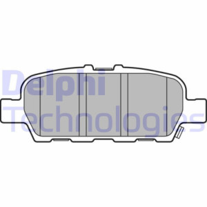 DELPHI LP3158 Brzdové platničky Zadné pre