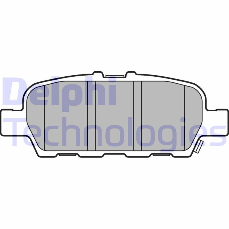 DELPHI LP3158 Brzdové platničky Zadné pre