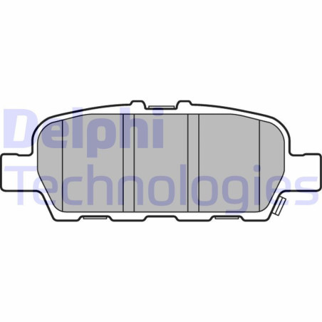 DELPHI LP3158 Brzdové platničky Zadné pre