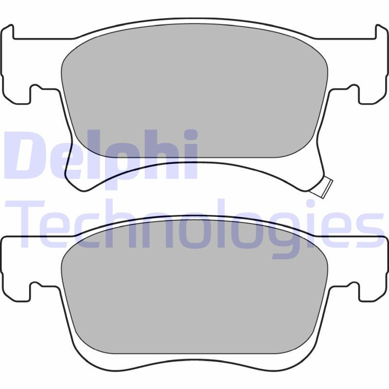 DELPHI LP3164 Brzdové platničky Predné pre